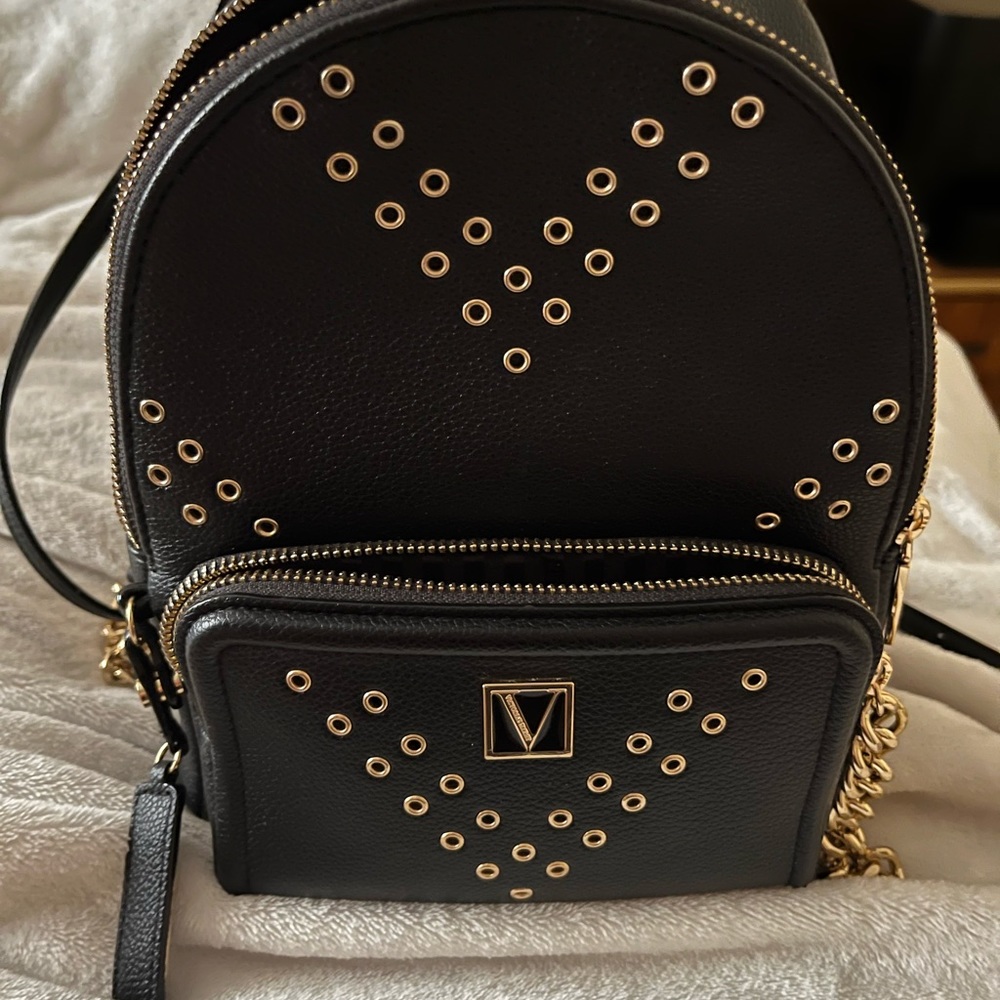 Victoria’s secret black backpack purse